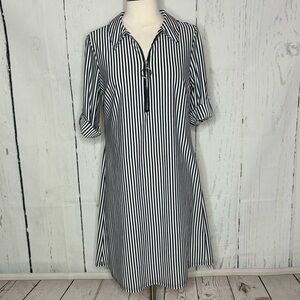 Black and White Striped Dress mile Gabrielle